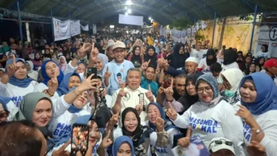 Gelar Kampanye di area area Pusat Pusat Kota Palu, Pasangan BERAMAL Didukung Ibu-Ibu